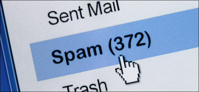 A user clicks on spam.